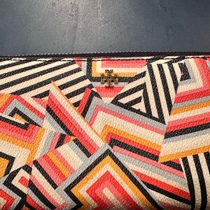 Tory Burch Geometric Multicolor Wallet